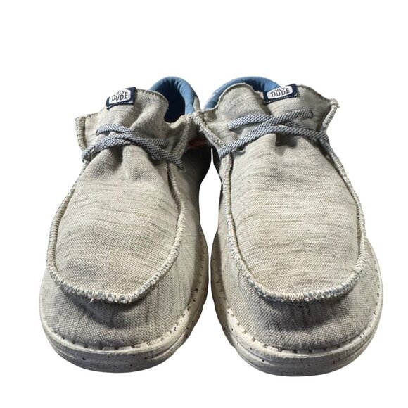 Hey Dude Mens Wally Linen Slip-On Loafers Size 10 - Picture 3 of 8